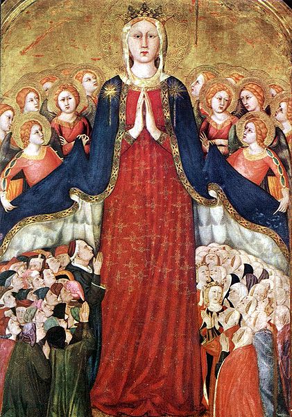 Madonna of the Recommended  ca. 1350s by Lippo Memmi ca. 1291-1356 Museuo dell Opera del Duomo Orvieto